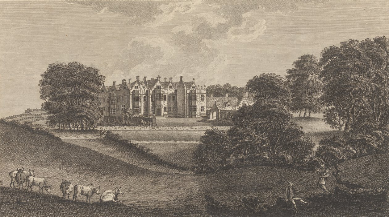 Somerhill, Tunbridge közelében, Kent megyében, Edward Hasted, The History and... című művéből, 1777-90. alkotó: Richard Bernard Godfrey