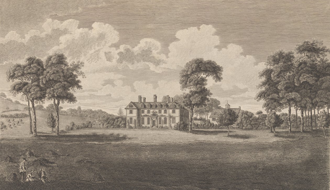 Yotes Place Kent megyében, Edward Hasted, The History and To... című művéből, 1790. alkotó: Richard Bernard Godfrey
