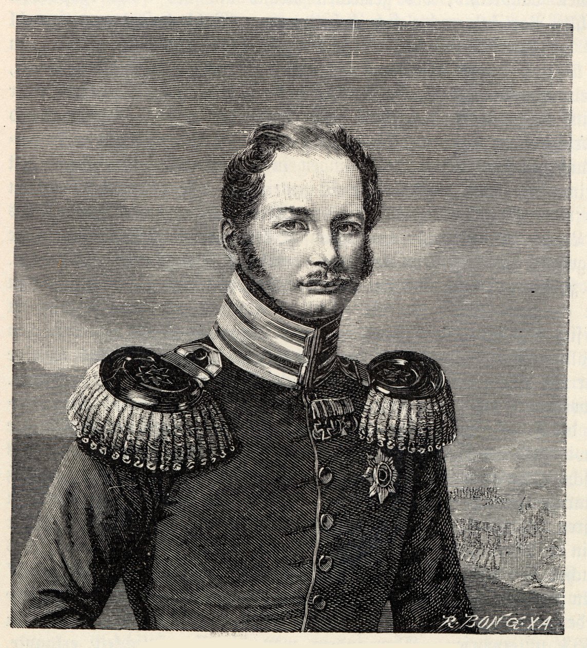 Vilmos porosz herceg 1797-1888, 1835. alkotó: Richard Bong