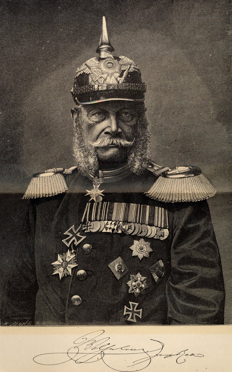 I. Vilmos 1797-1888, Poroszország királya és német császár, 90 évesen, 1887. alkotó: Richard Bong
