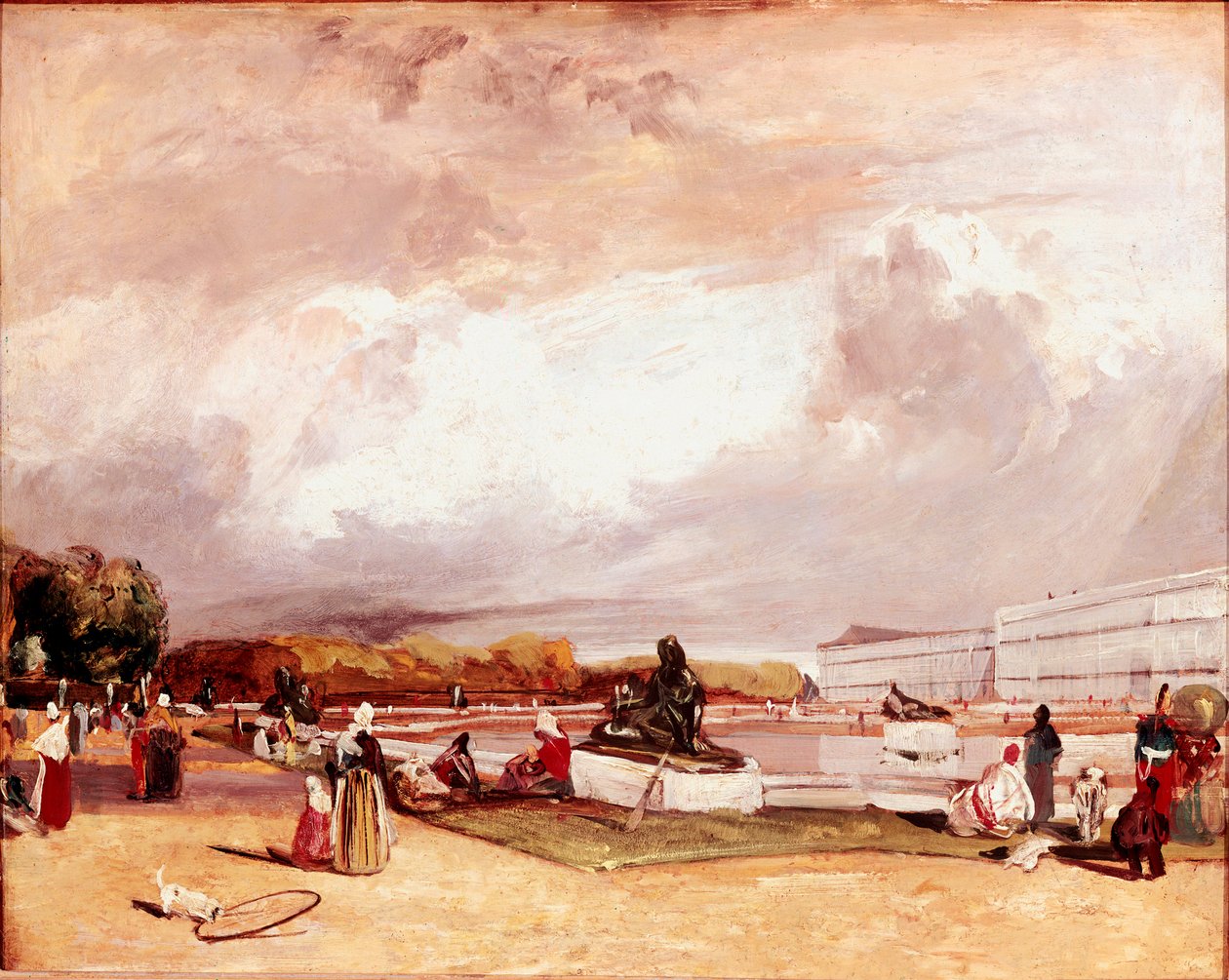 Versailles-i vízparter Richard Parkes Bonington (1802-1828) festménye, 42x52 cm Párizs, Louvre Múzeum alkotó: Richard Bonington