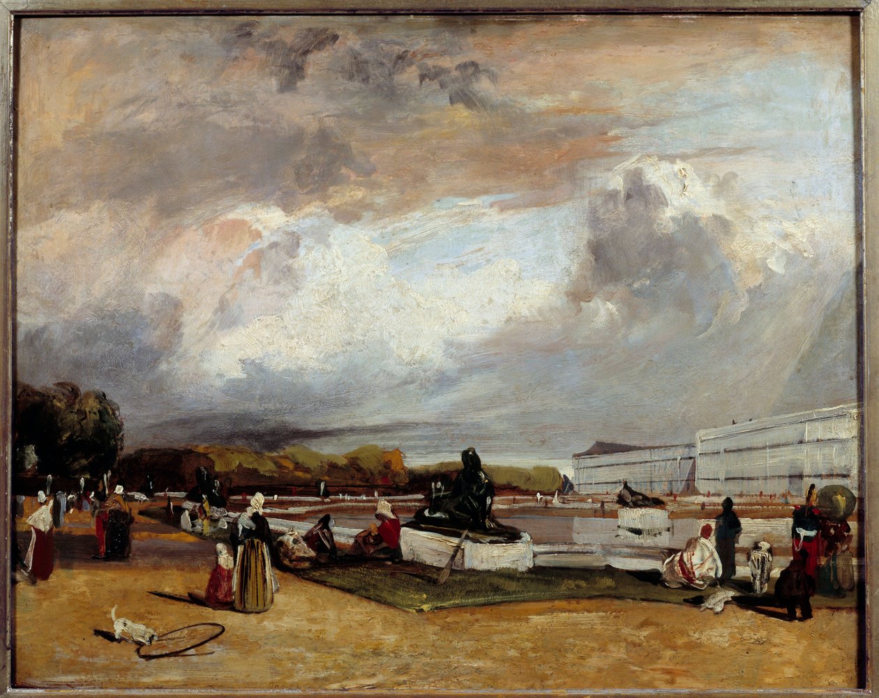 A vízágy Versailles-ban. Richard Bonington (1801-1828) festménye Ec. Ang. alkotó: Richard Bonington