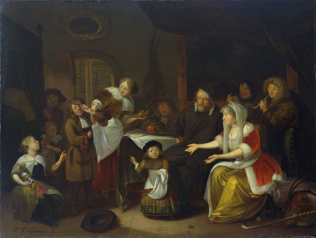 Szent Miklós ünnepe alkotó: Richard Brakenburg