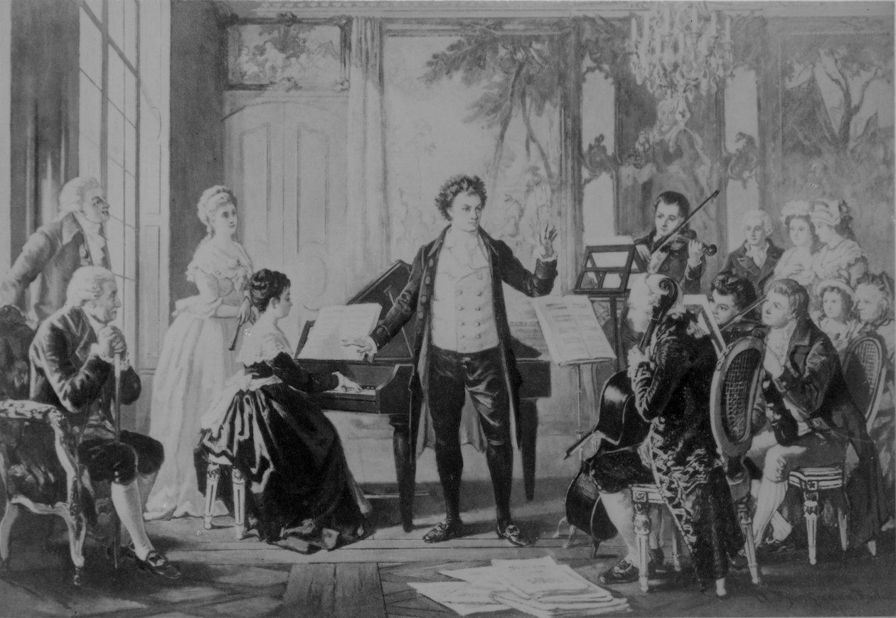 Ludwig van Beethoven (metszet) alkotó: Richard Brend