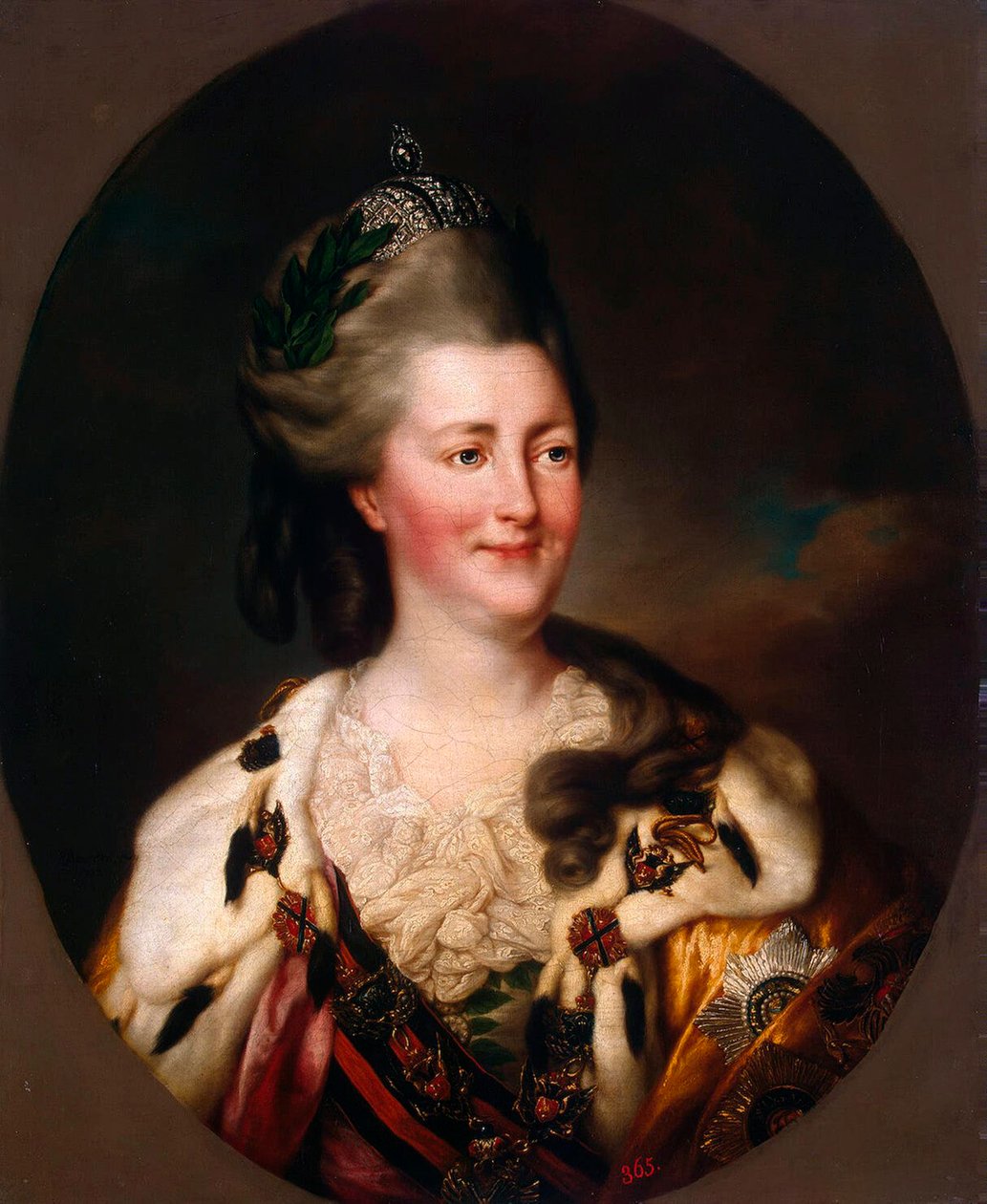 II. Katalin császárné portréja, 1729-1796, 1782. alkotó: Richard Brompton