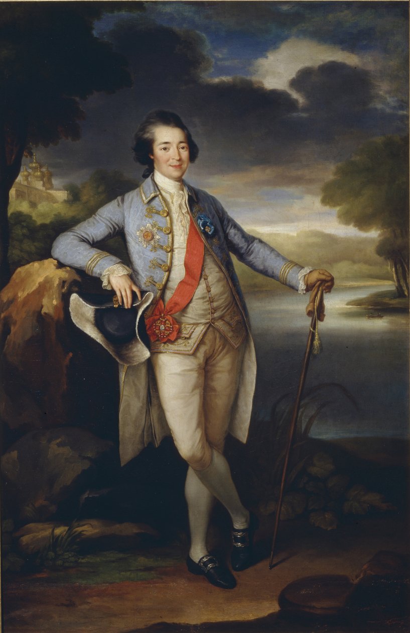 Alexander Kurakin herceg portréja 1752-1818, c. 1780 alkotó: Richard Brompton