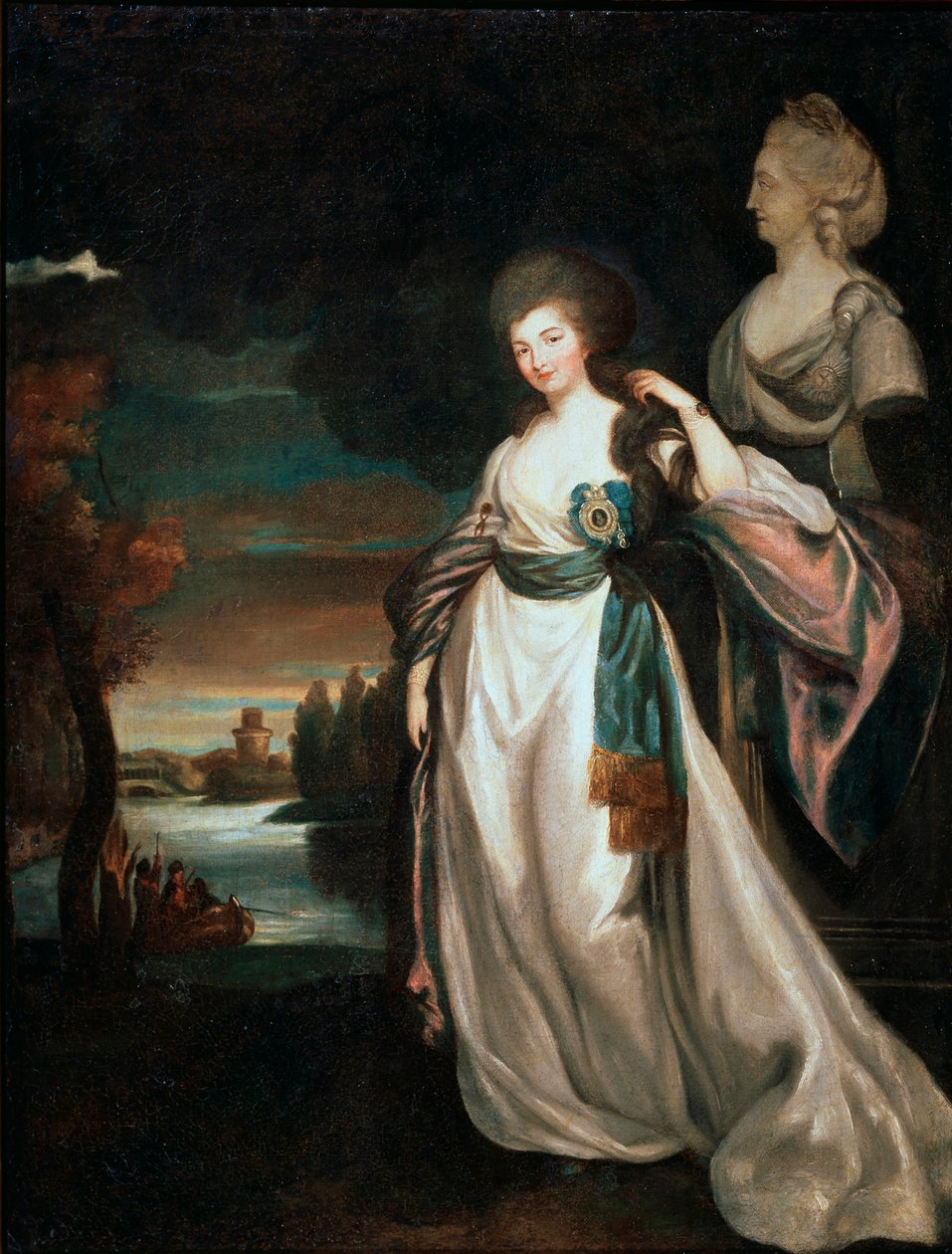 Alexandra Branitskaya várasszony portréja, 1778-1781. alkotó: Richard Brompton