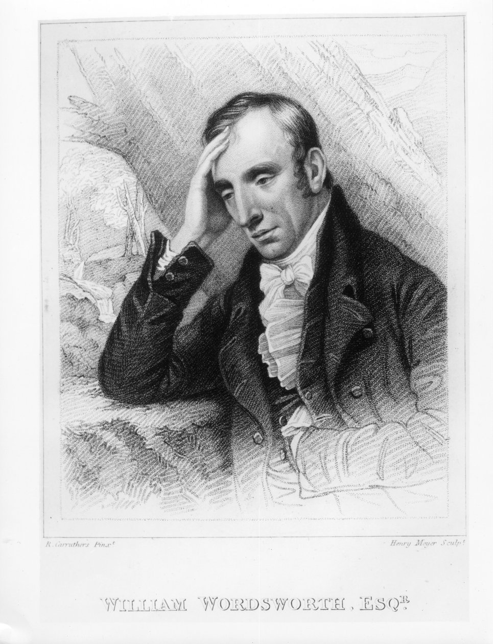 William Wordsworth (1770-1850) portréja, amelyet Henry Meyer (1782-1847) vésett alkotó: Richard Carruthers