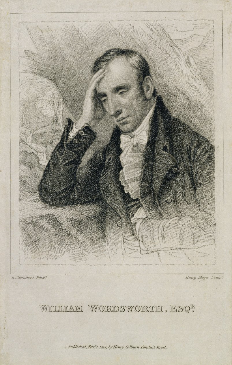 William Wordsworth (1770-1850), metszette Henry Meyer (1782-1847), 1819. alkotó: Richard Carruthers