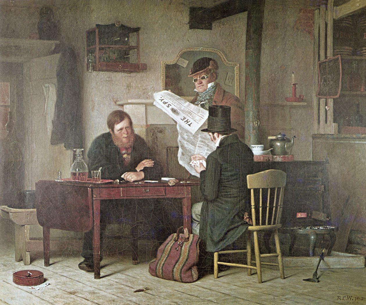 Várva a színpadra (színes litó) alkotó: Richard Caton (after) Woodville