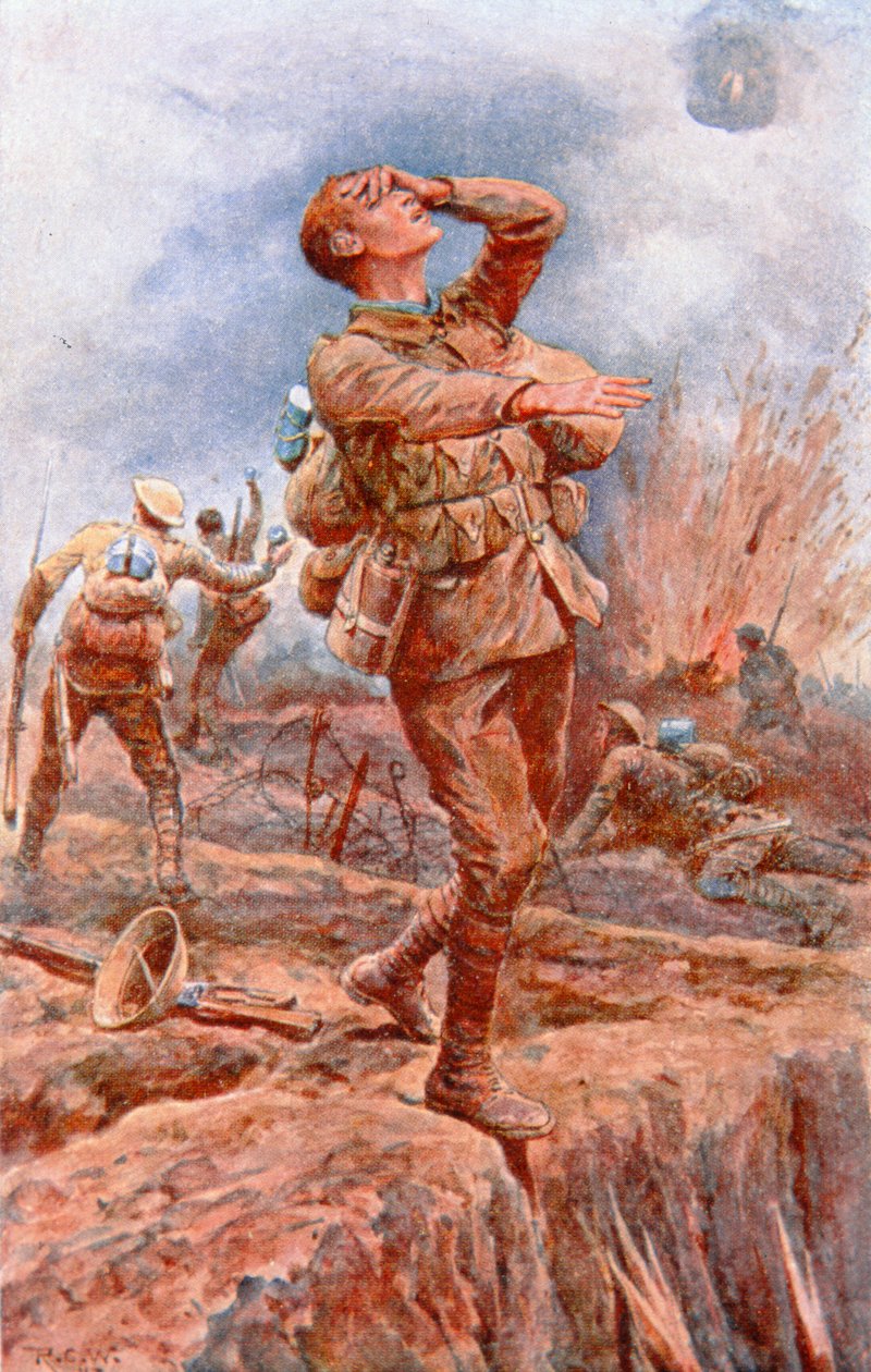 „Blinded for You” – A Vakok Országos Intézete megbízásából megjelent első világháborús képeslap (színes litho) alkotó: Richard Caton II (after) Woodville