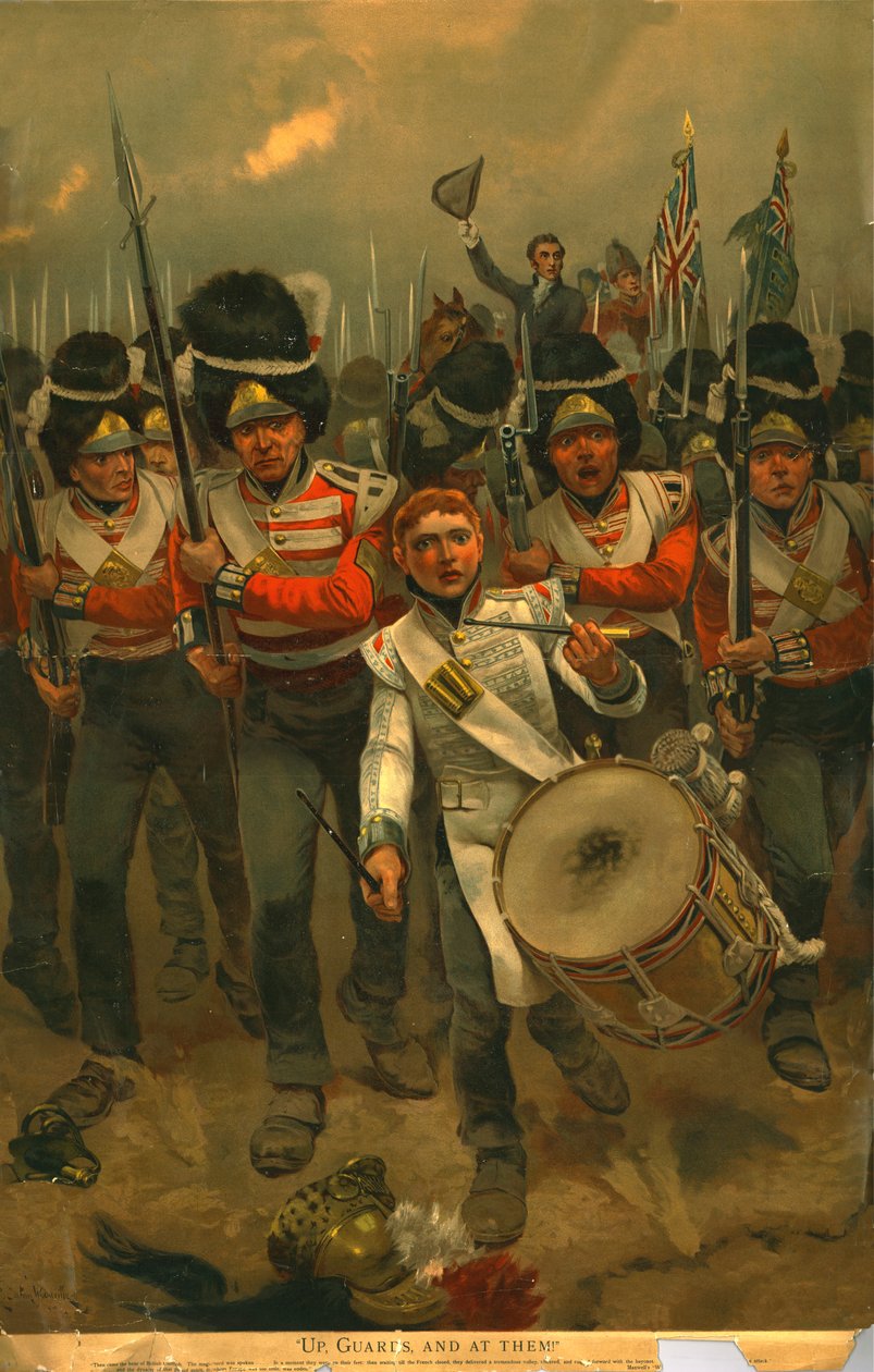 Fel, őrök és rájuk!, 1899. alkotó: Richard Caton II Woodville