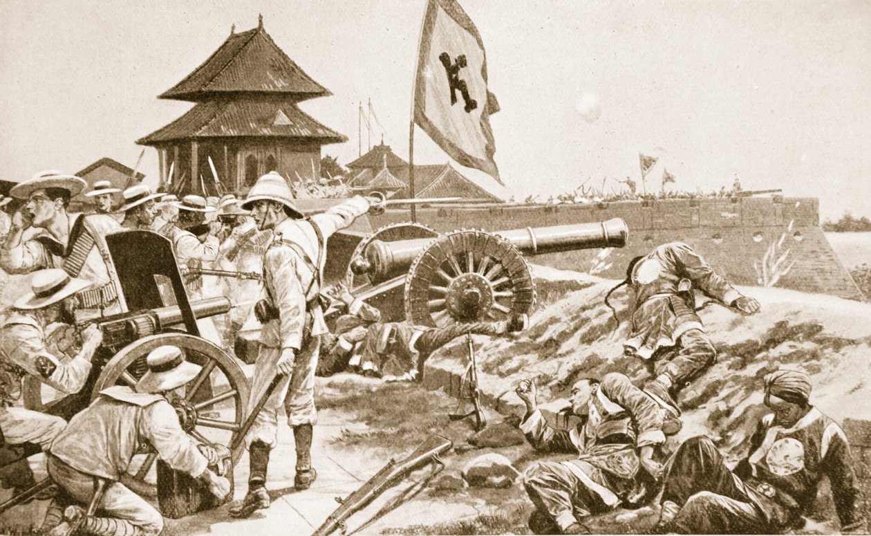 A bokszermozgalom, illusztráció a "Hutchinsons History of the Nations" című könyvből, 1910 körül. alkotó: Richard Caton Woodville