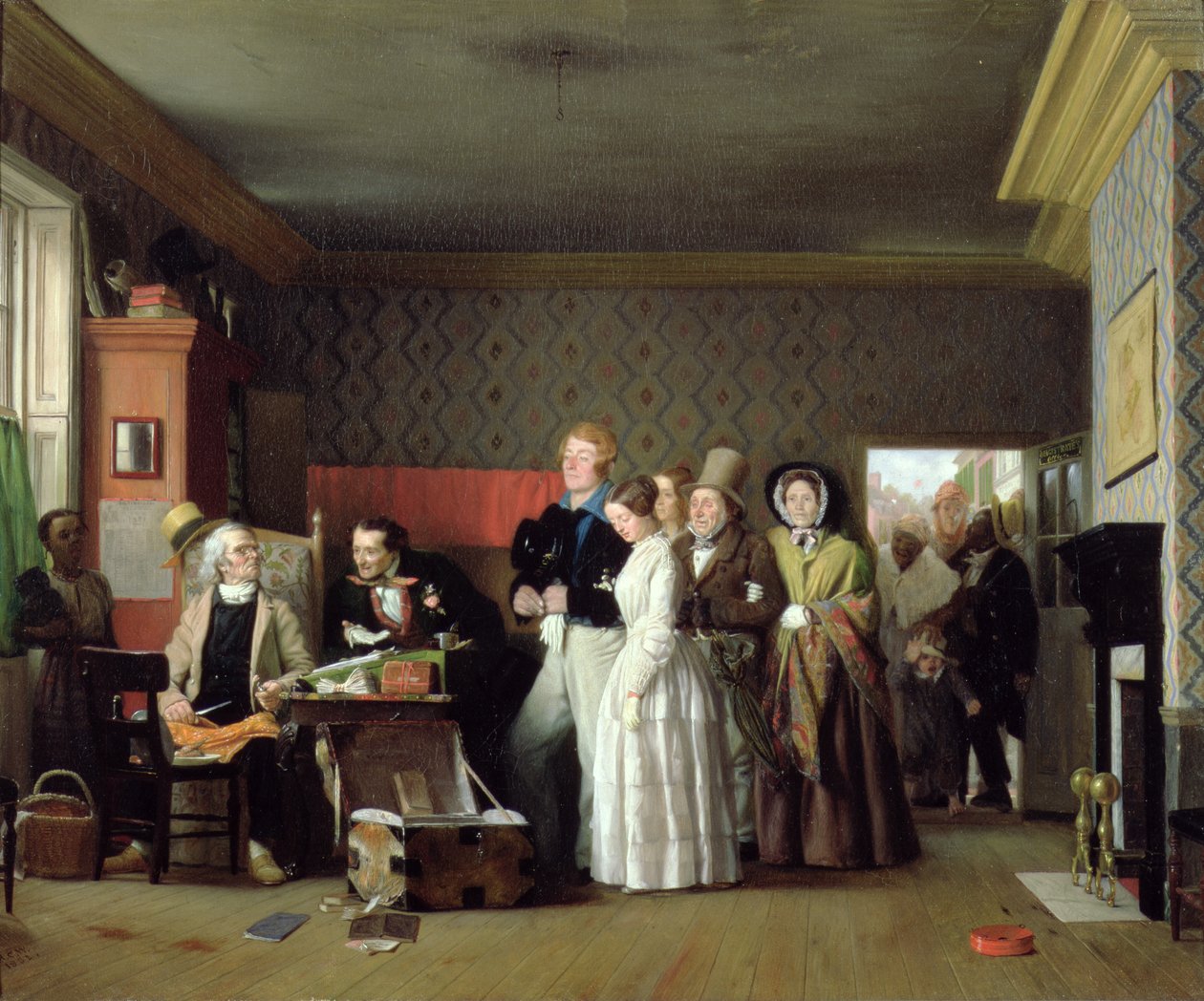A tengerész esküvője, 1852 (olaj, szövet) alkotó: Richard Caton Woodville