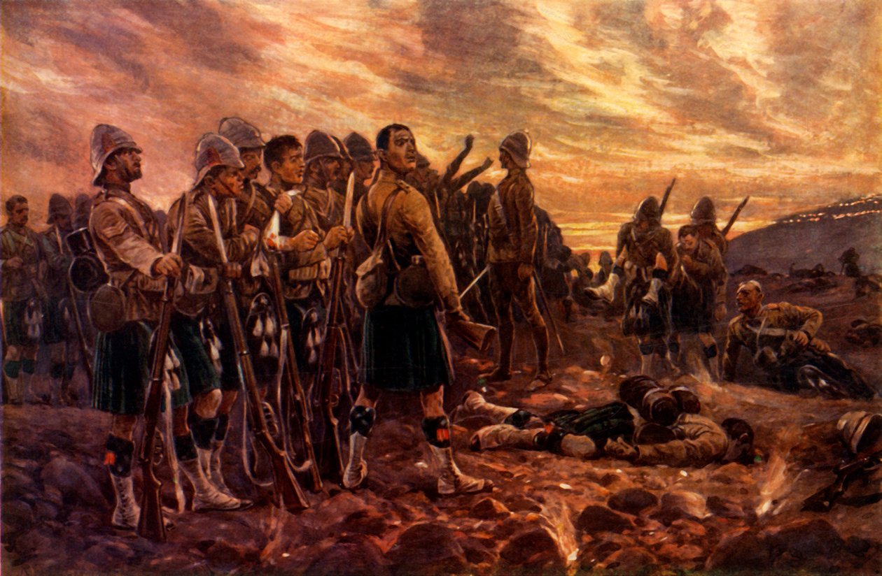 Minden, ami megmaradt belőlük. A fekete óra a magersfonteini csata után, 1900. alkotó: Richard Caton Woodville II