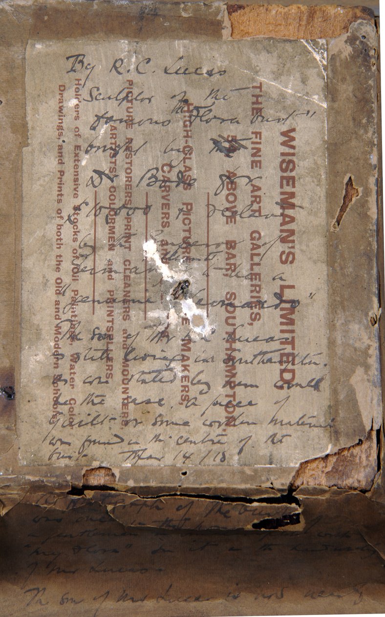 Egy lány mellszobra, 1850 körül (toll és tinta, valamint nyomat papírra) (lásd: 876003) alkotó: Richard Cockle Lucas