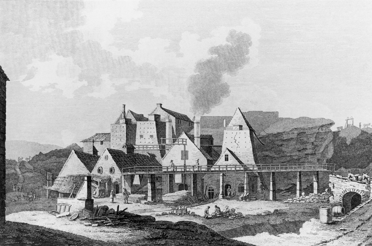 Blaenavon vasmű (metszet) alkotó: Richard Colt (after) Hoare