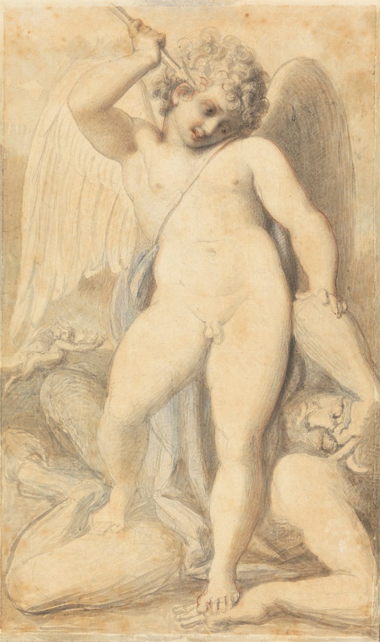 Cupido legyőz egy szatírt alkotó: Richard Cosway