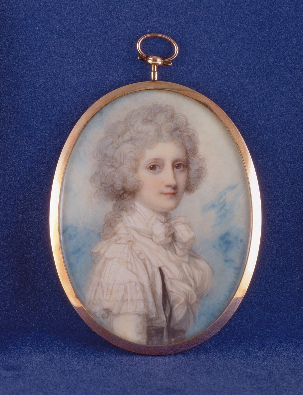 Erzsébet (1750-88) Hopetoun grófnője, 1789 (wc und gouache on elefántcsont) alkotó: Richard Cosway