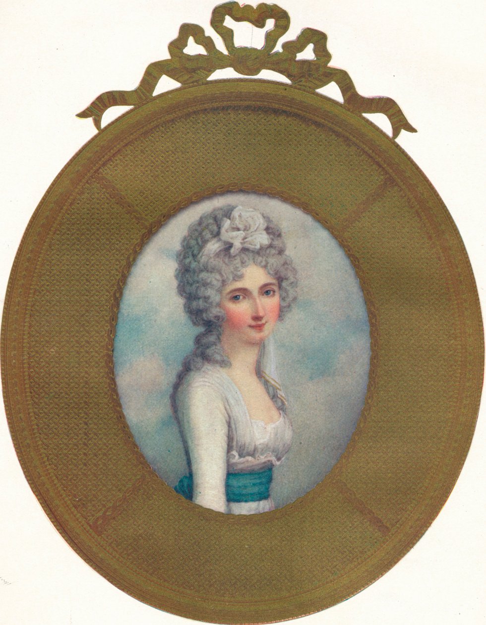 Katherine miniatűr portréja, Lady Manners, későbbi Lady Huntingtower, 1787, 1907 alkotó: Richard Cosway