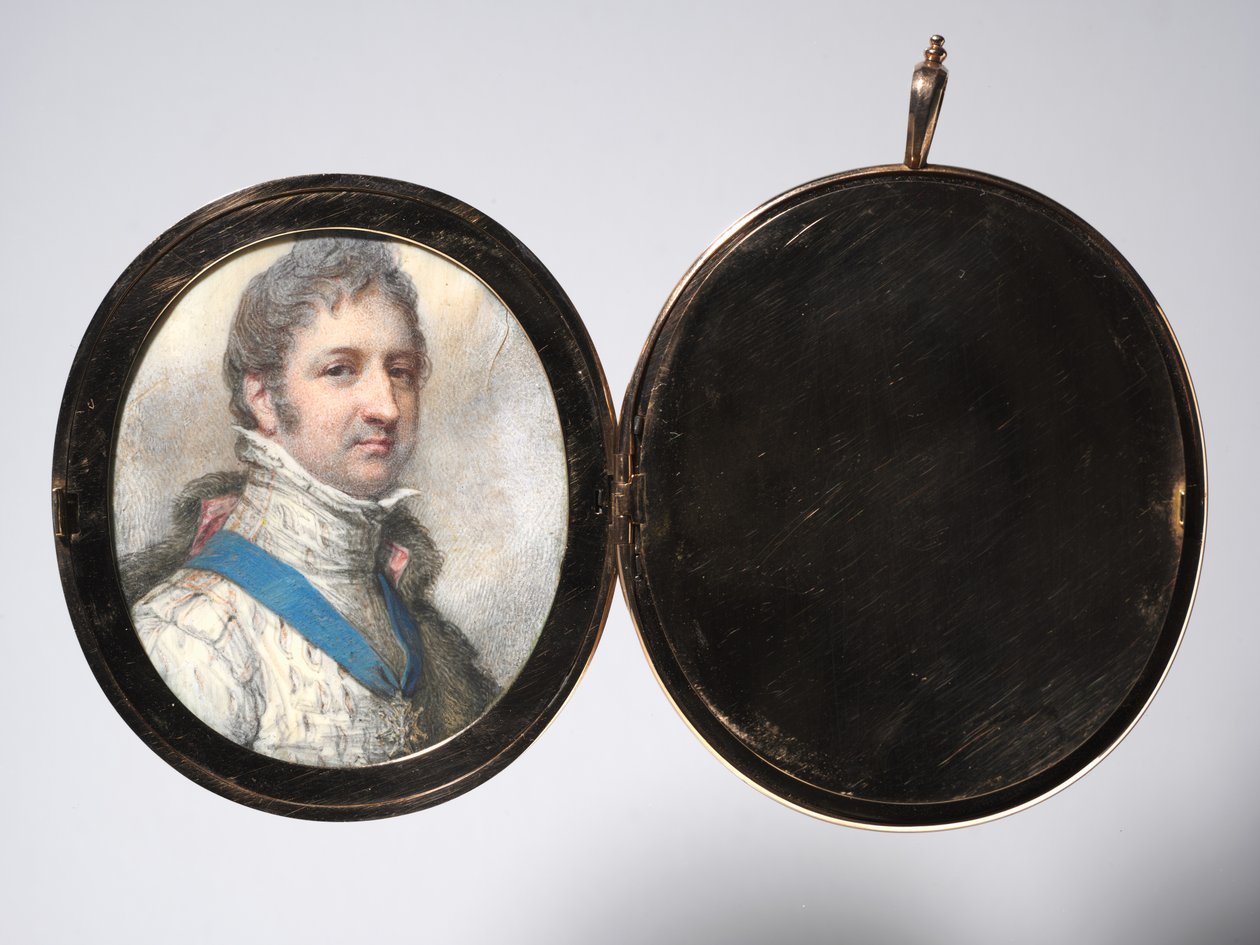 Lajos Fülöp, Orléans hercegének, későbbi francia királyának portréja, 1804. alkotó: Richard Cosway