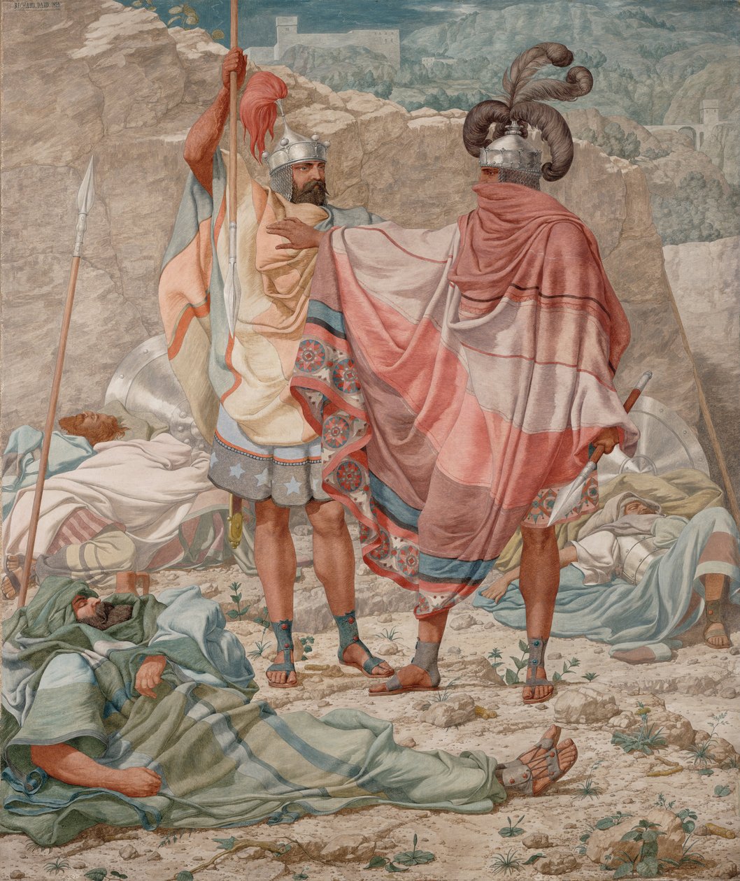 Dávid megkíméli Saul életét alkotó: Richard Dadd