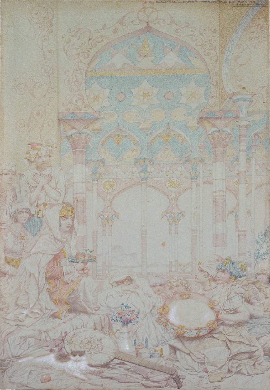 Fantázia az egyiptomi háremről, 1865 alkotó: Richard Dadd
