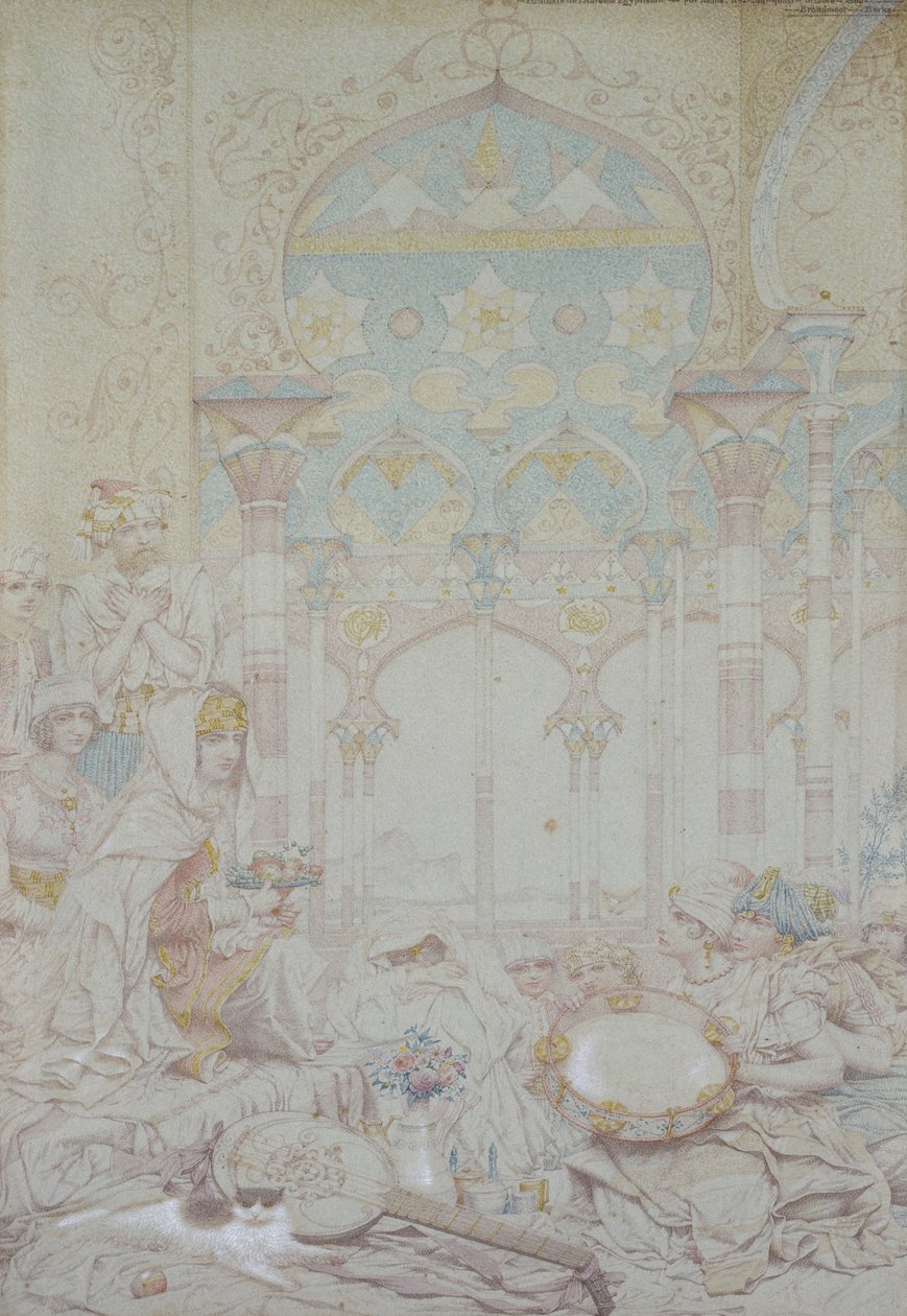 Fantázia egy egyiptomi háremben, 1865 alkotó: Richard Dadd