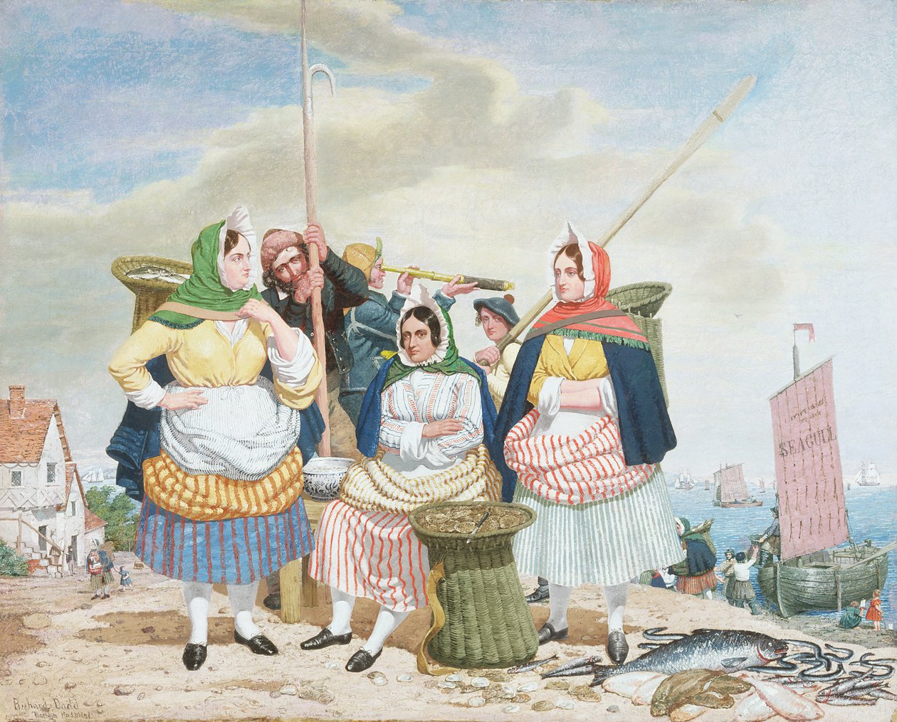 Halpiac a tenger mellett, 1860 körül (olaj, vászon) alkotó: Richard Dadd