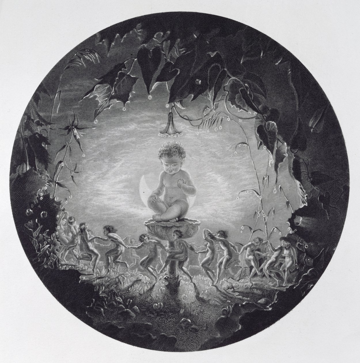Puck and the Fairies, vésette William Home Lizars (1788-1859) alkotó: Richard Dadd