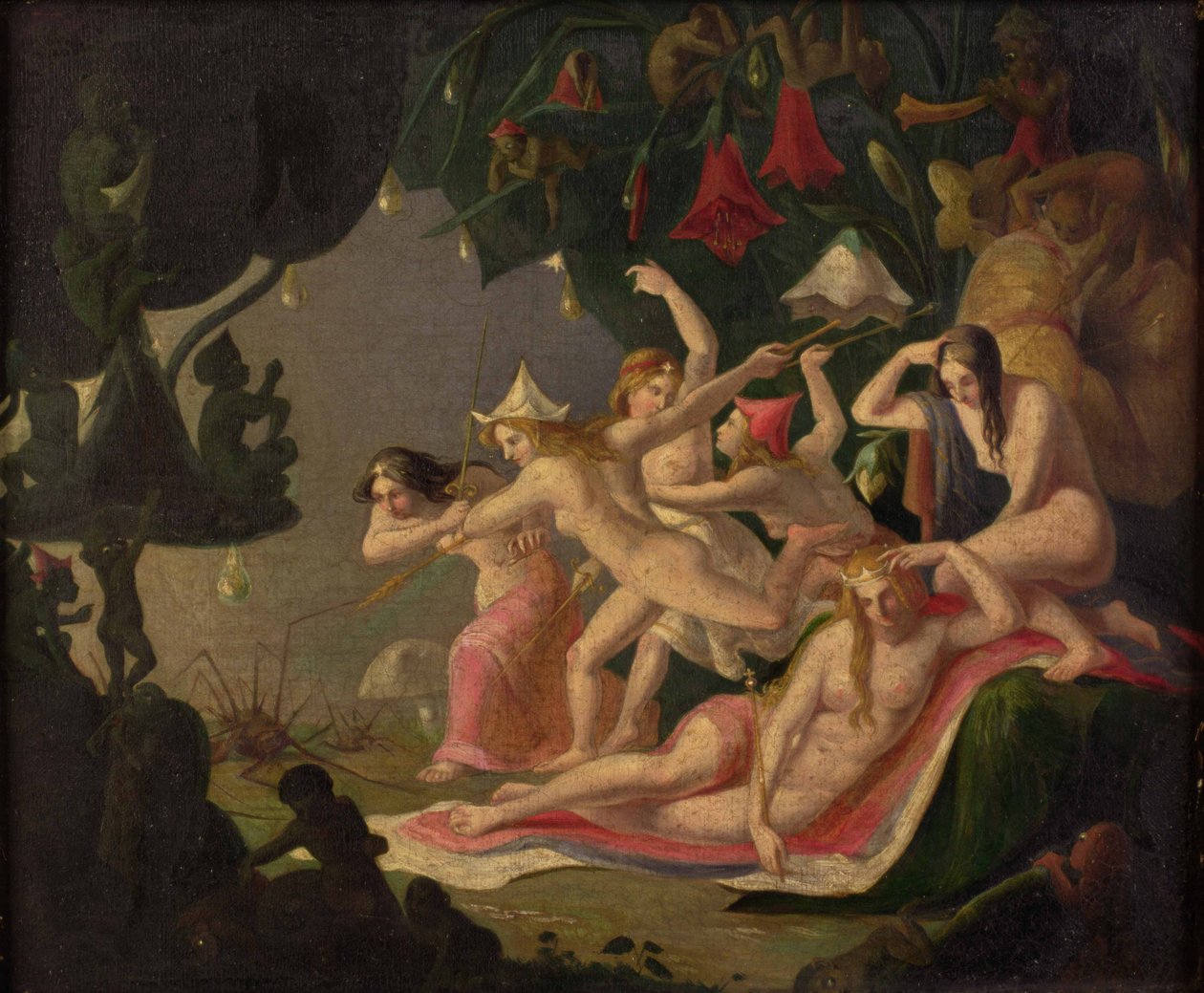 A pók támadása (olaj, vászon) alkotó: Richard Dadd