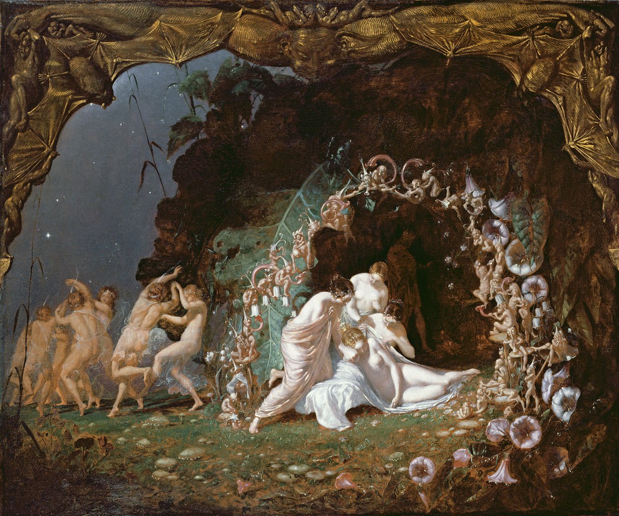 Titánia alszik alkotó: Richard Dadd
