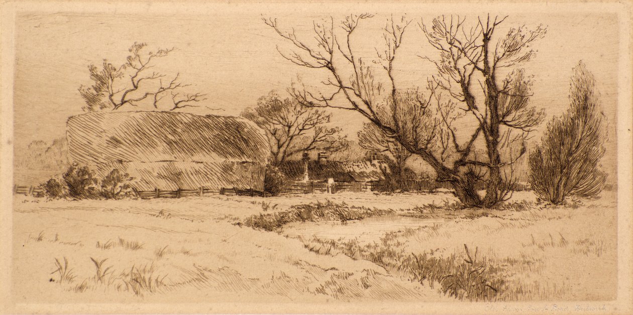 Old Farm Court Road, Dulwich (rézkarc) alkotó: Richard Davidson Winter