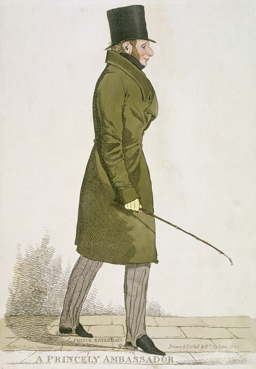 „Egy hercegi nagykövet”, 1822 alkotó: Richard Dighton
