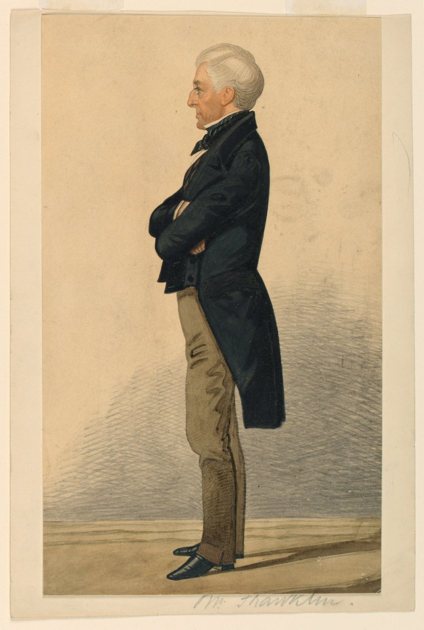 Mr. Franklin portréja alkotó: Richard Dighton