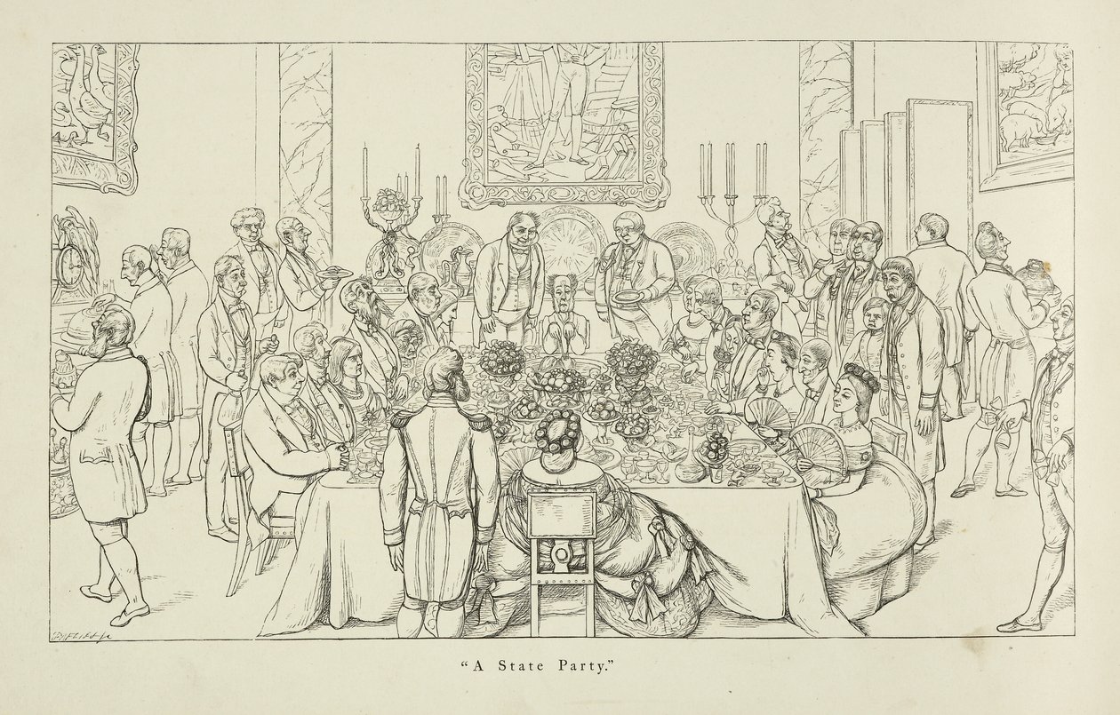 Részes Állam. Nagy társadalmi esemény nagyszerű környezetben. alkotó: Richard Doyle