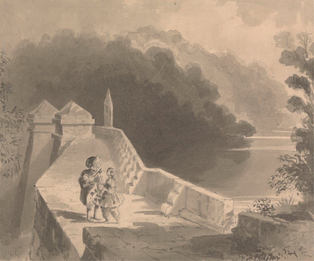 Kékszakállú átadja a kulcsokat Fatimának alkotó: Richard Doyle