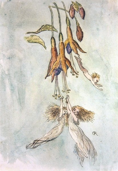 Lakomázás fusciák között (akvarell, papír) alkotó: Richard Doyle