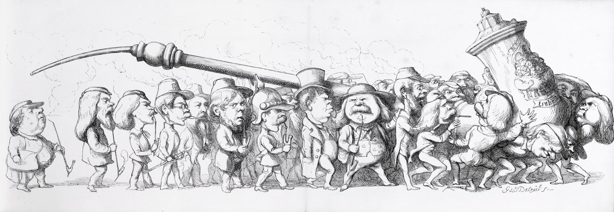 Német látogatók a Nagy Kiállításon, 1851 alkotó: Richard Doyle