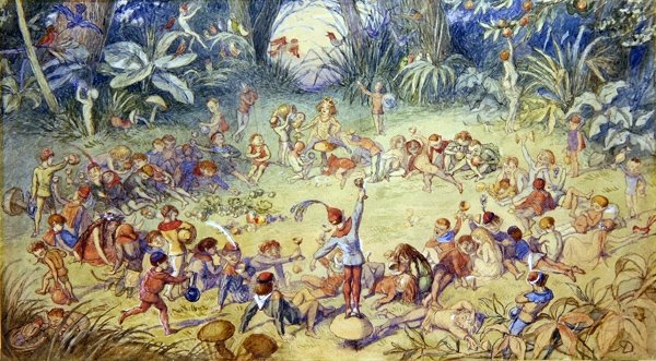 A tündérgyűrű (akvarell és ceruza papíron) alkotó: Richard Doyle