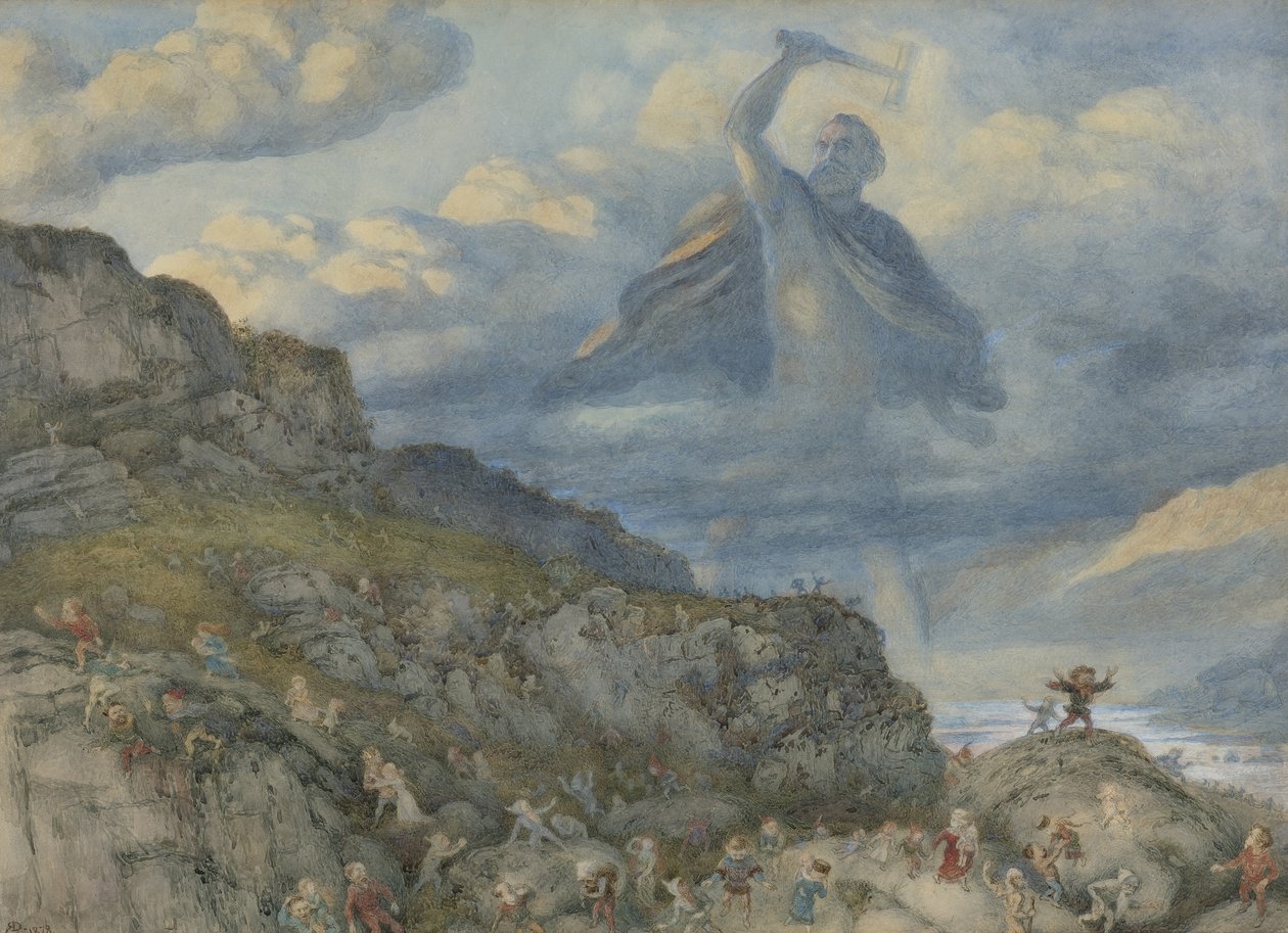 Thor és a törpök, 1878 alkotó: Richard Doyle