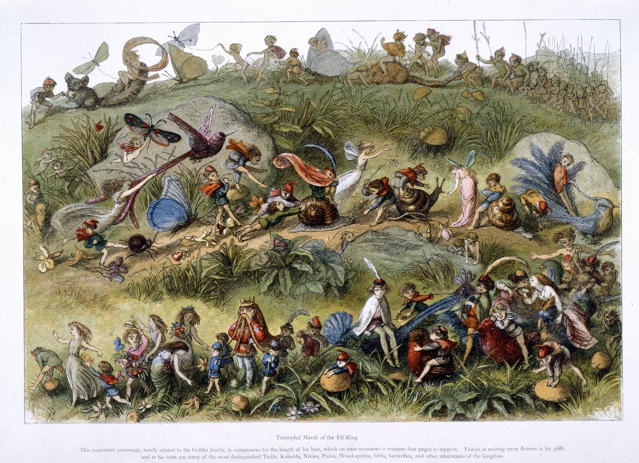 Az elf-király diadalmenete alkotó: Richard Doyle