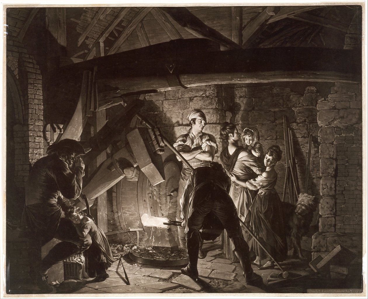 Vasmű, Joseph Wright of Derby nyomán alkotó: Richard Earlom