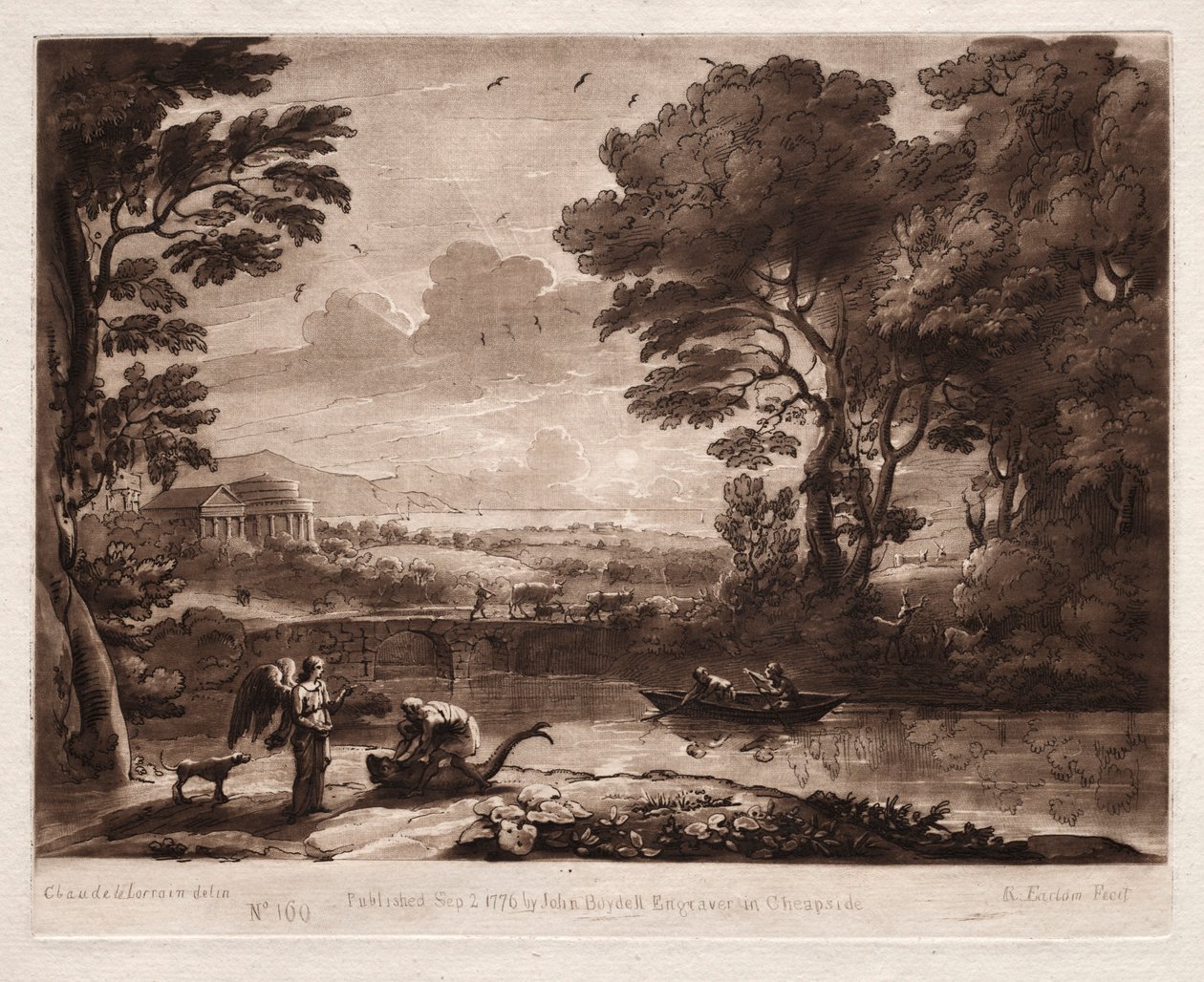 Az igazság könyve 160, Tóbiás és az angyal, 1774 alkotó: Richard Earlom