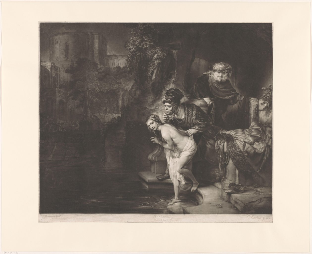 Susanna és a vének alkotó: Richard Earlom