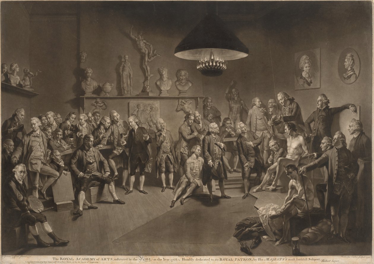 A Királyi Művészeti Akadémia alkotó: Richard Earlom, after Johann Zoffany
