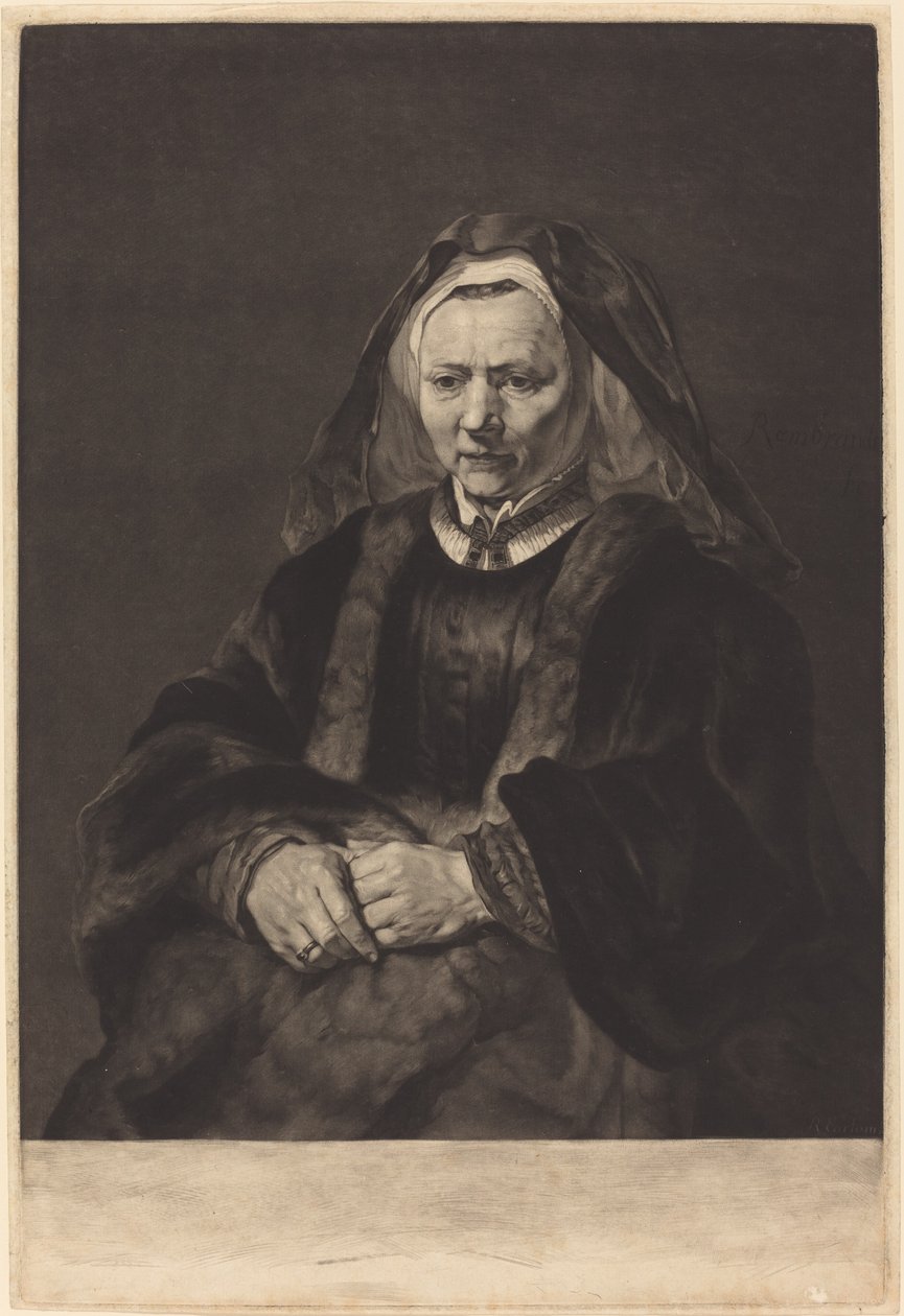 Rembrandt felesége alkotó: Richard Earlom after Rembrandt van Rijn
