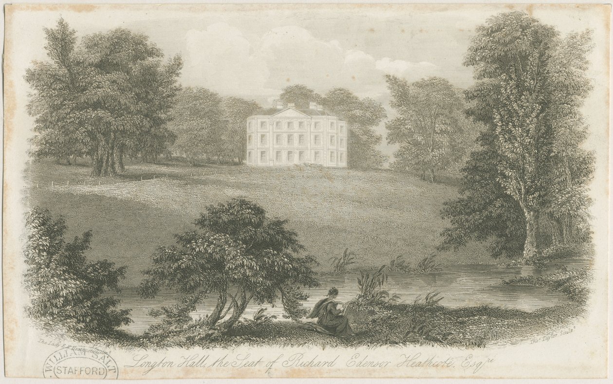 Longton Hall: acélmetszet, és [?19. század eleje] (nyomtatás) alkotó: Richard Edensor Heathcote