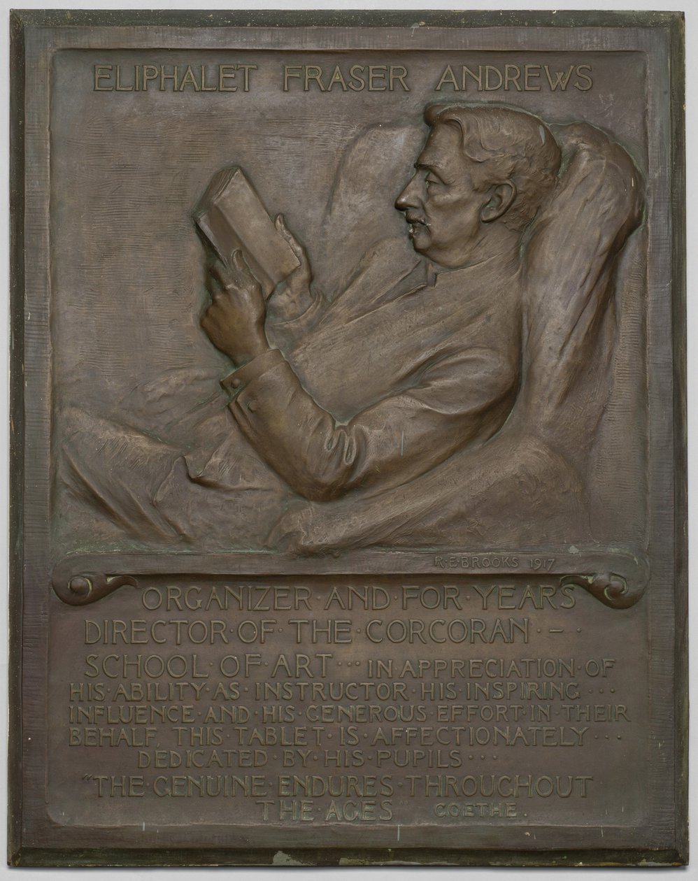 Emléktábla a néhai E. F. Andrewsnak, 1917. alkotó: Richard Edwin Brooks