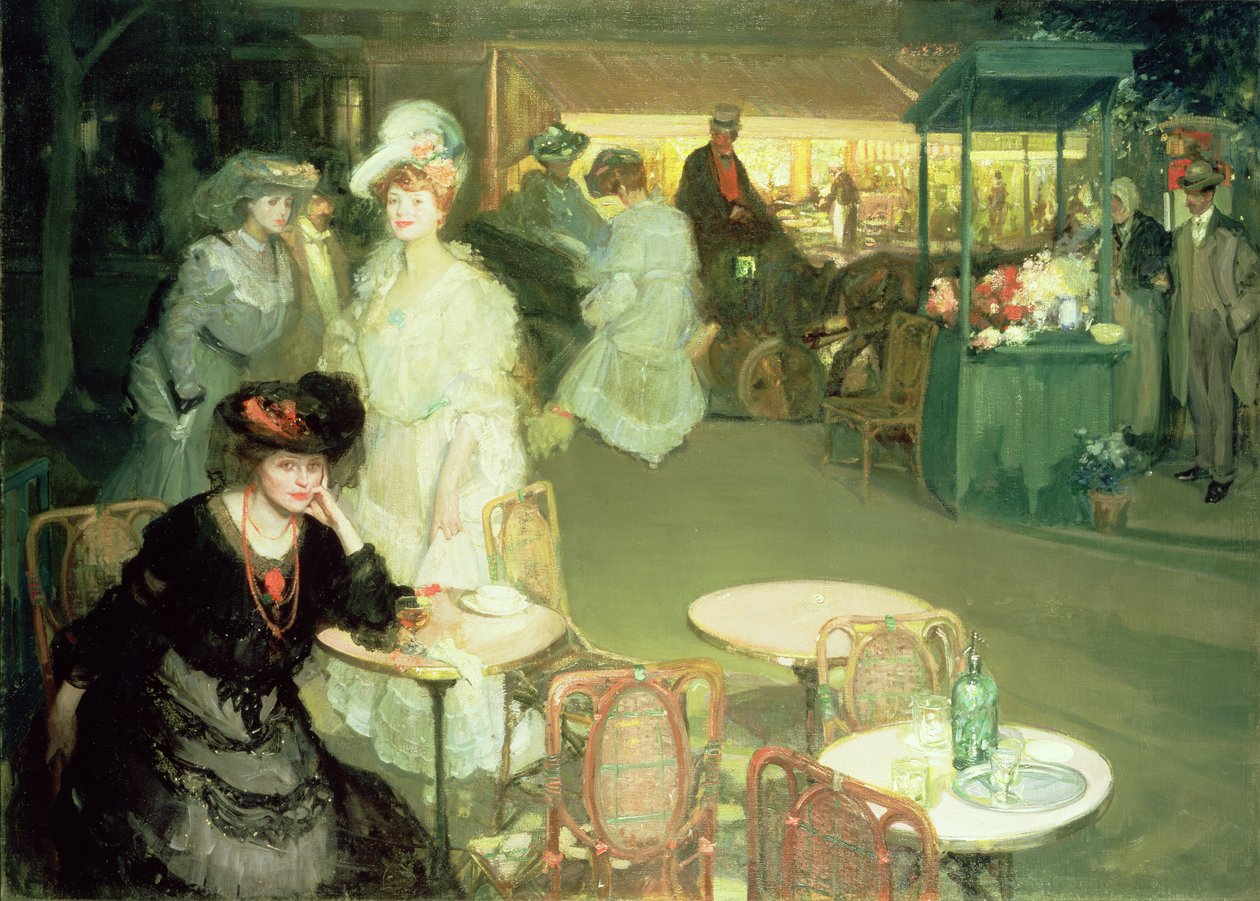 Cocktail Hour vagy Cafe de Nuit alkotó: Richard Emil Miller